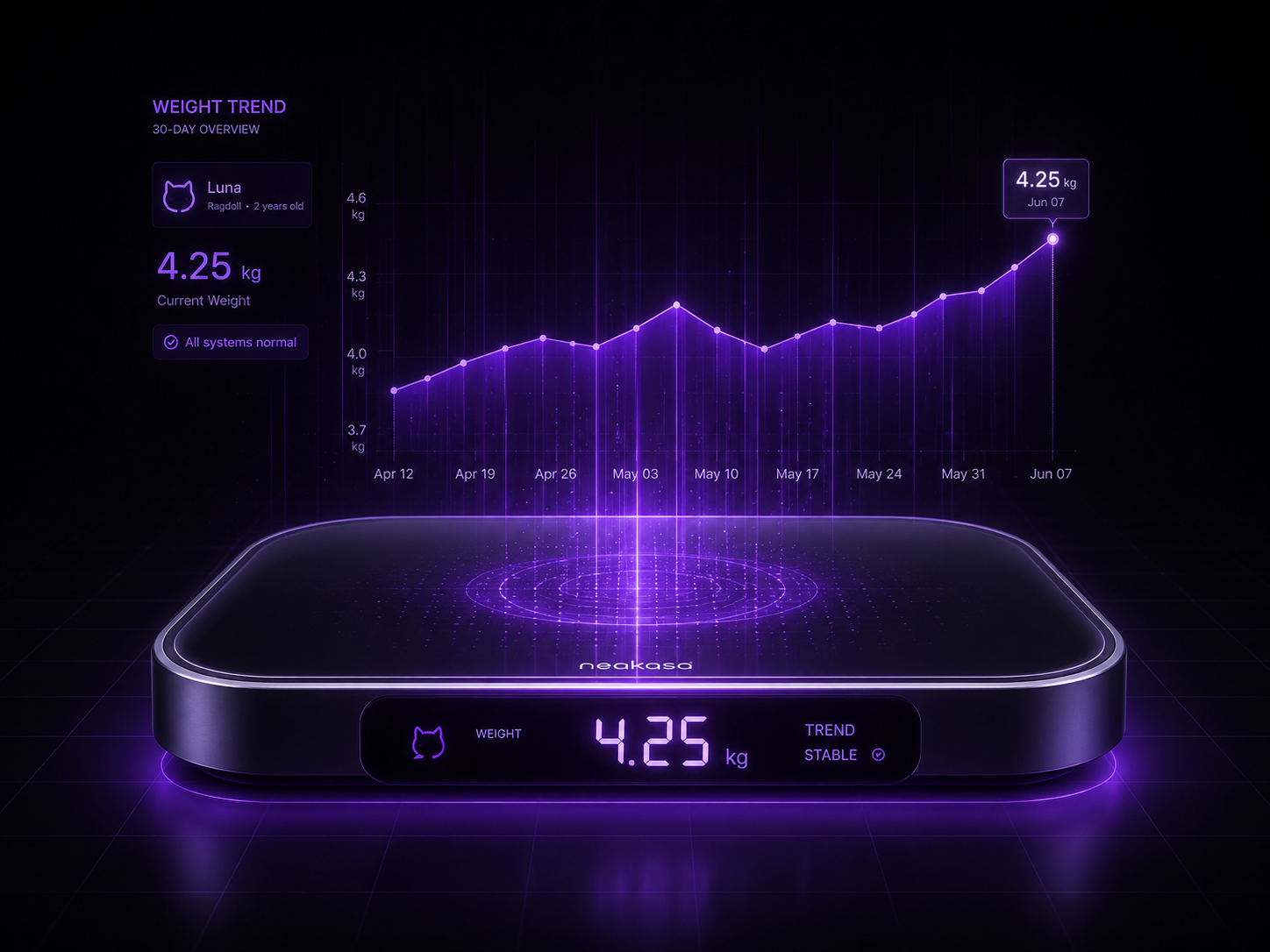 ±1g Precision Weight Monitoring with Health Trend Analytics
