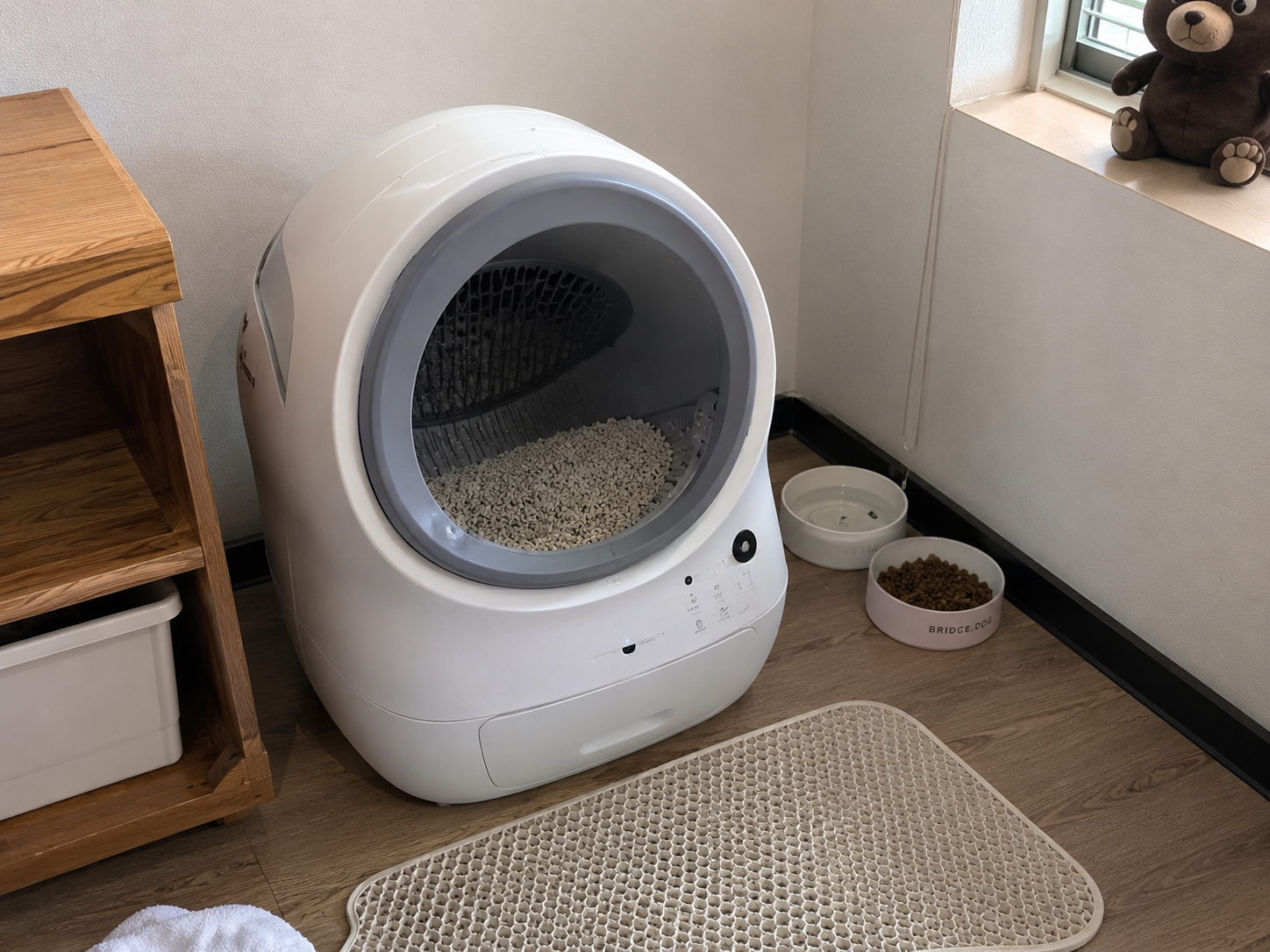 Smart litter box at home