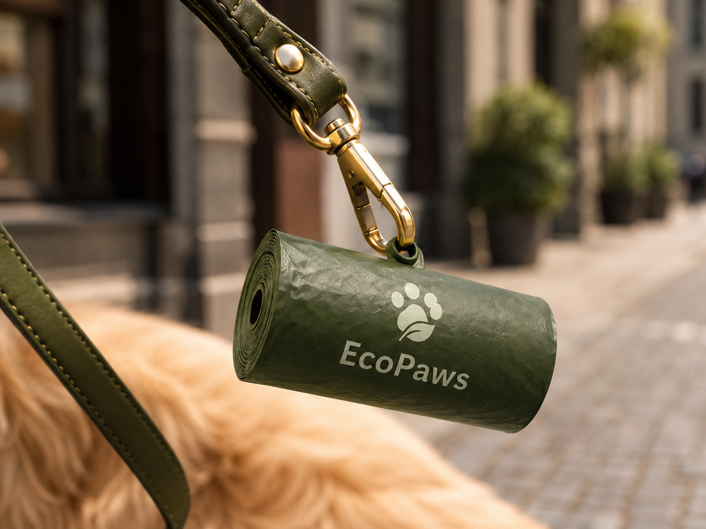 Compostable Dog Poop Bags with Handles — Active