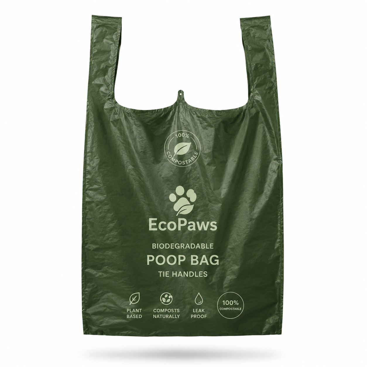 Compostable Dog Poop Bags with Handles — Active