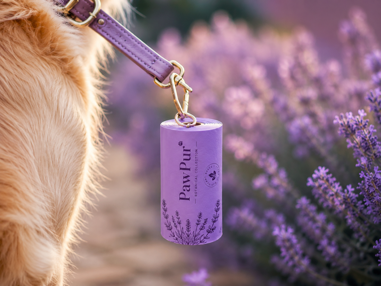 Compostable Dog Poop Bags — Botanic (Lavender)