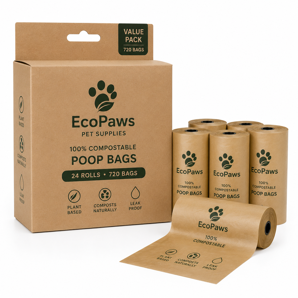 Compostable Dog Poop Bags — Essential