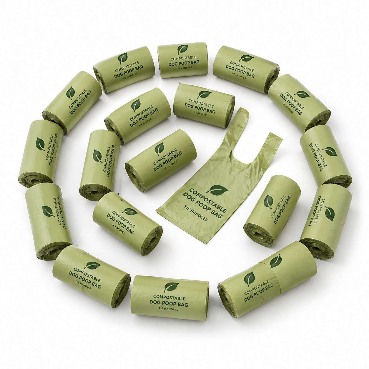 Home-Compostable Dog Poop Bags with Handles — Reserve