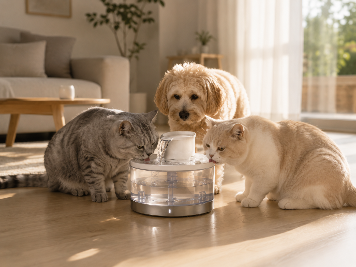 Smart Pet Water Fountain — Active