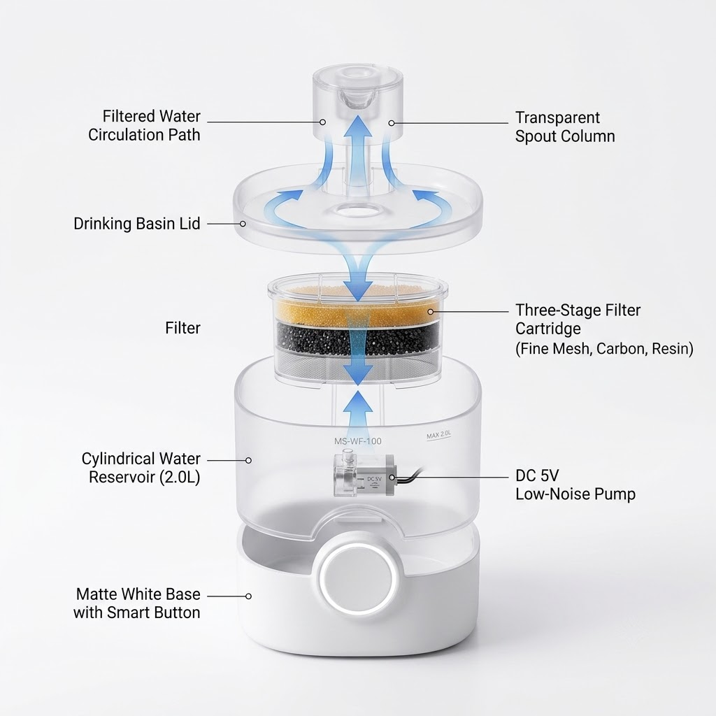 Smart Pet Water Fountain — Essential