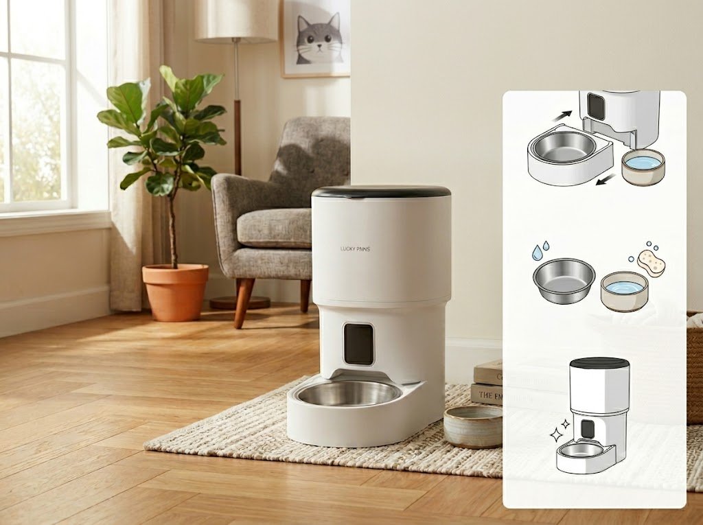 Detachable Easy-Clean Bowl