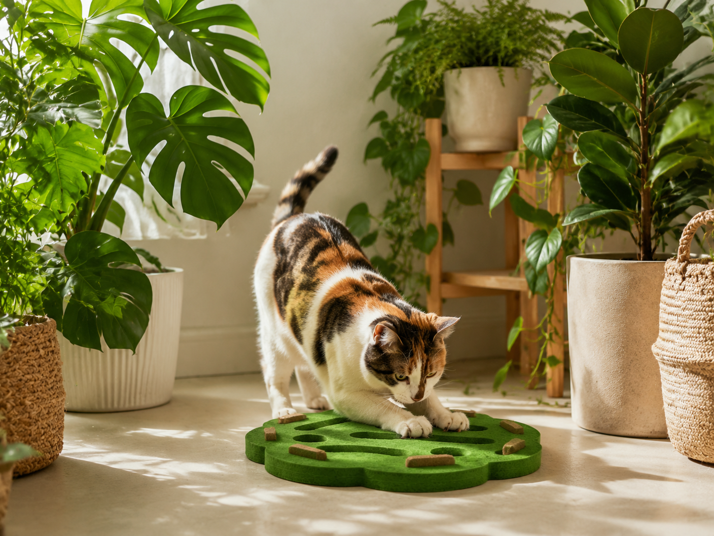 Felt Scratch Pad — Green Round
