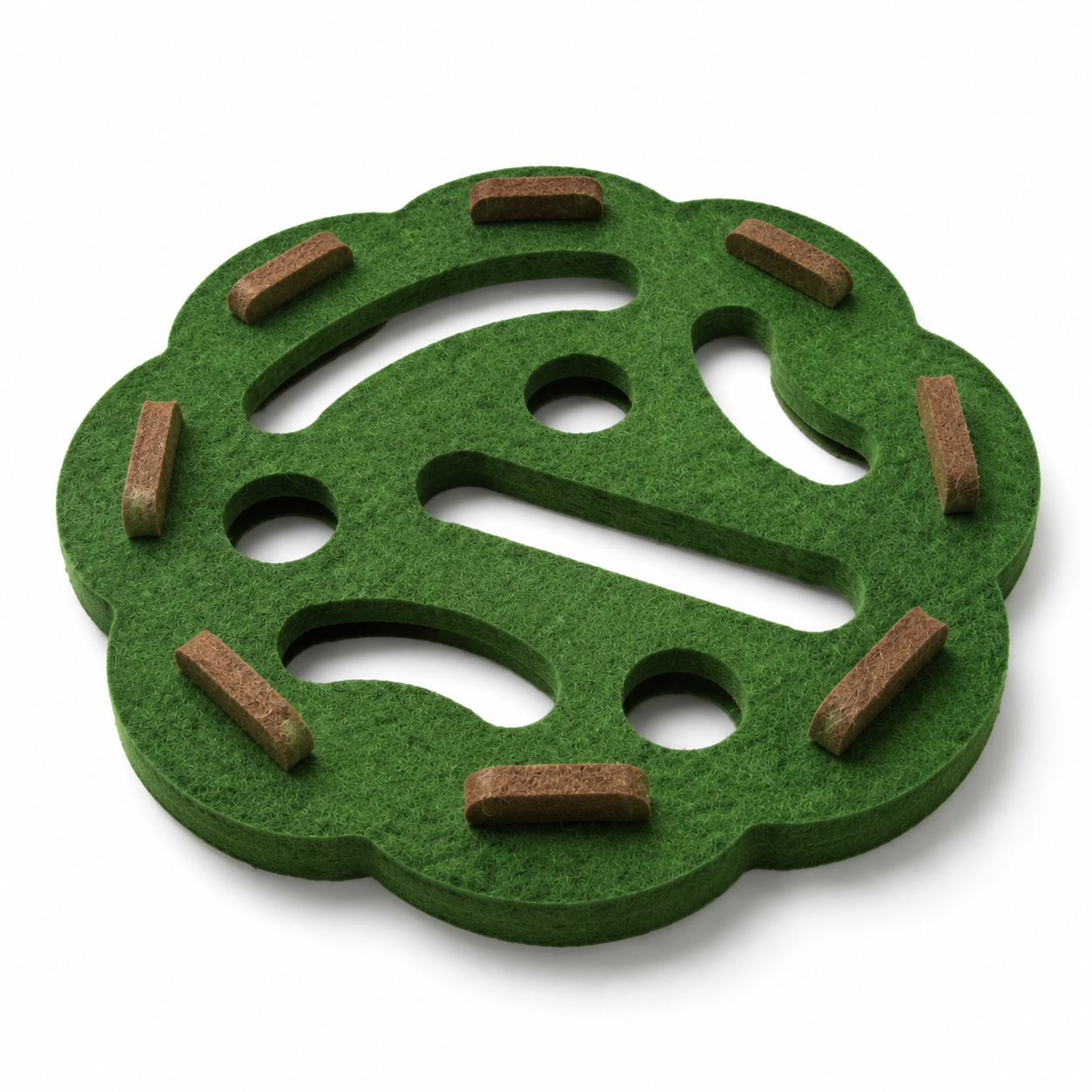 Felt Scratch Pad — Green Round