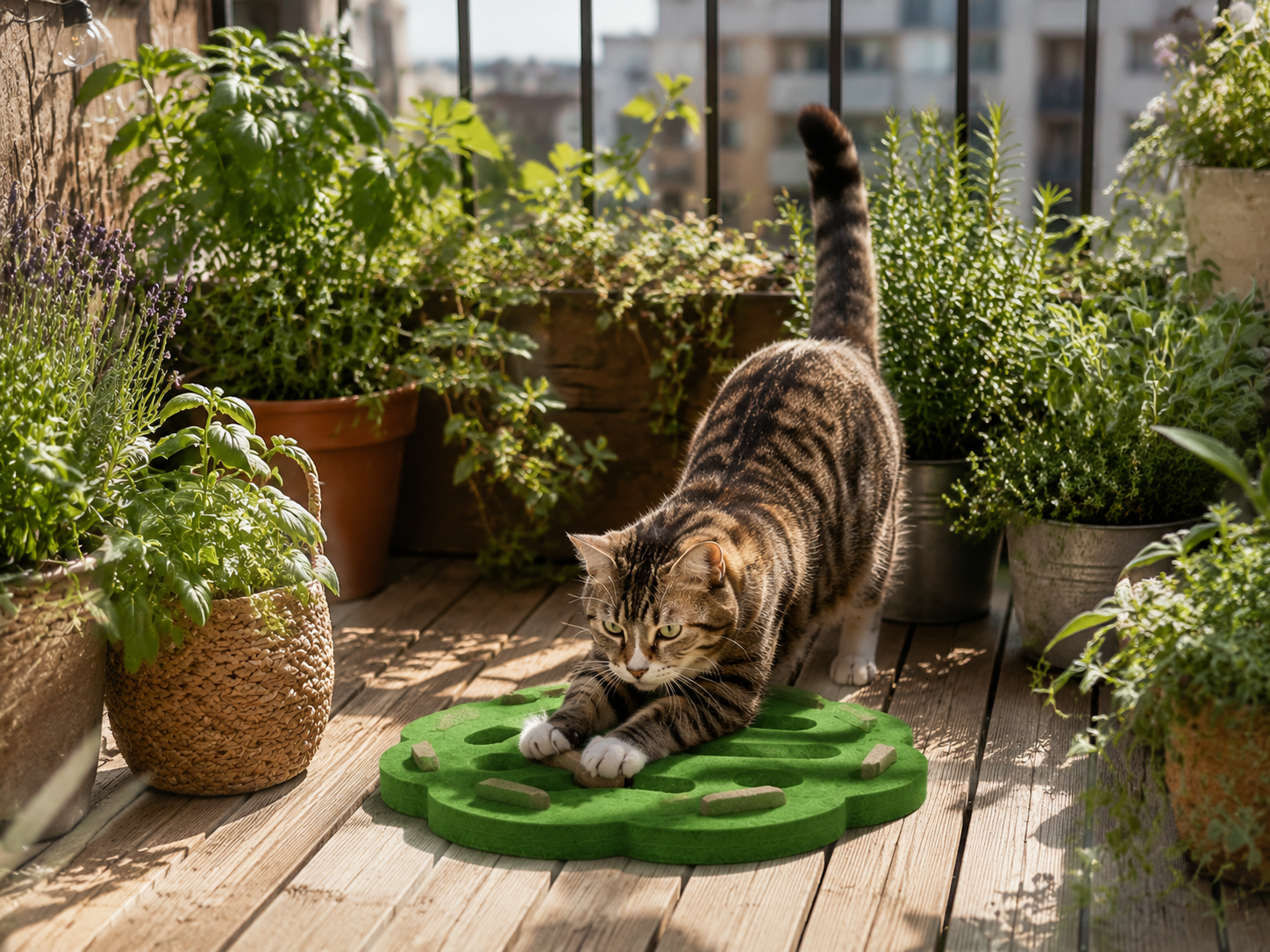 Felt Scratch Pad — Green Round