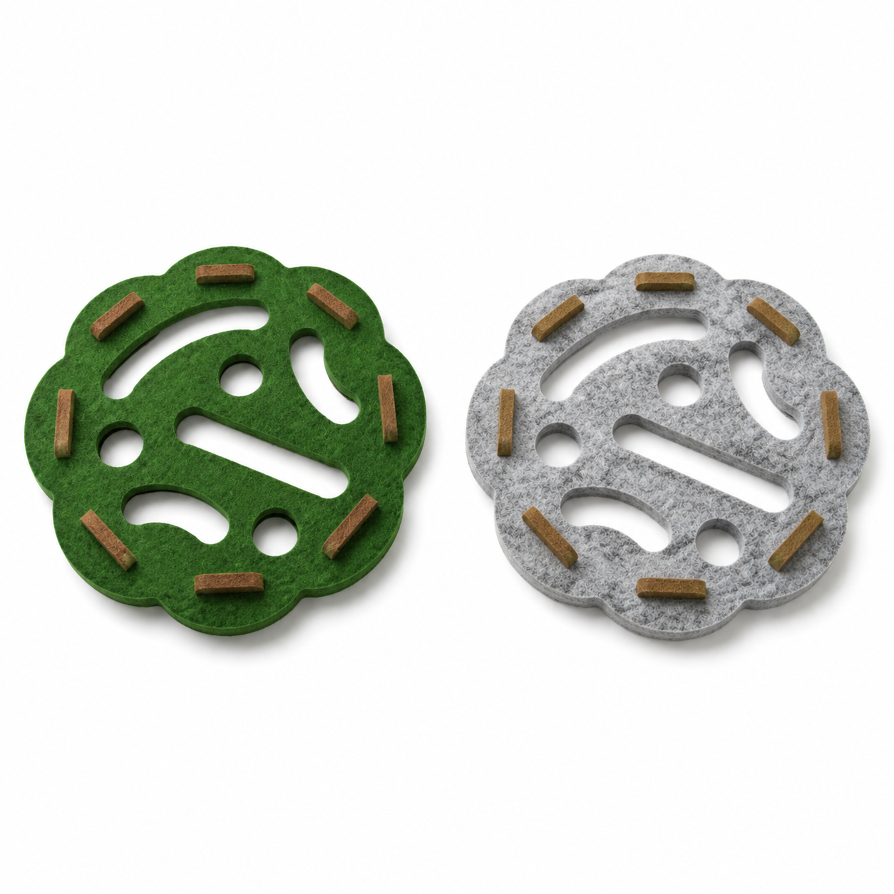 Felt Scratch Pad — Green Round