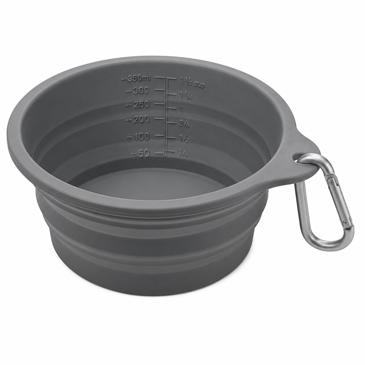 Foldable Silicone Dog Bowl — Clip